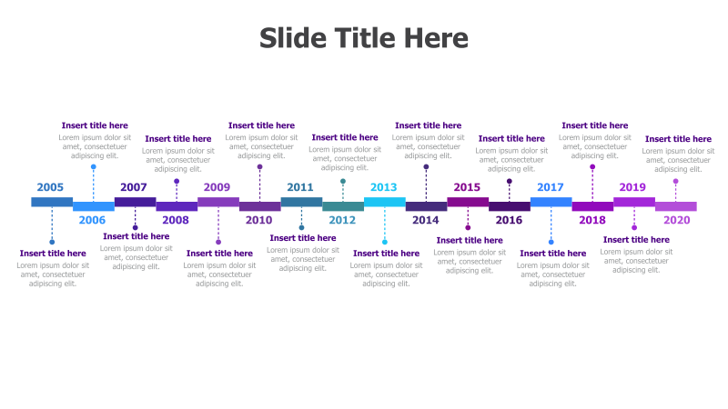 Timeline with 20 Points