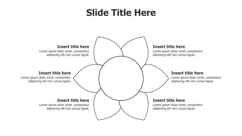 6-Point Floral Outline Diagram