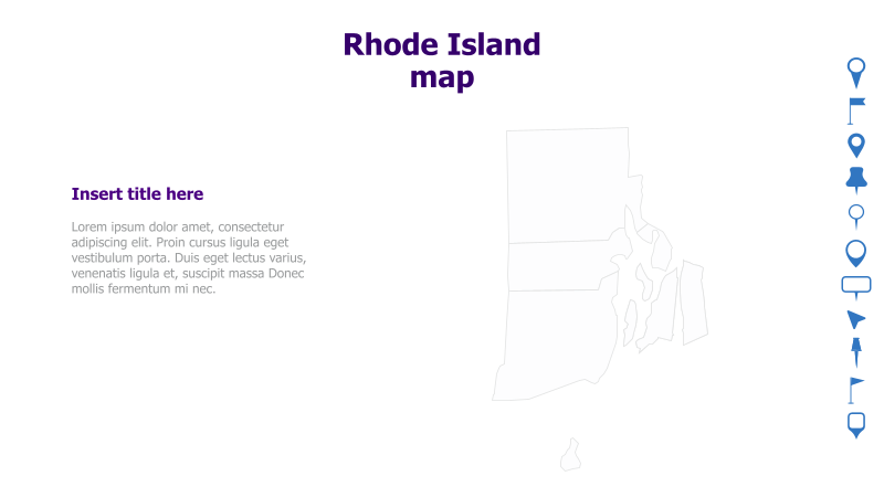 Rhode Island Map Template