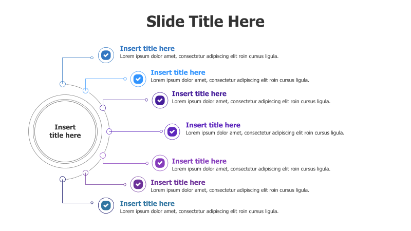 7-Point Branching Infographic with Icons