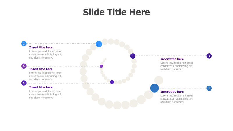 5-Step Spiral Process Diagram