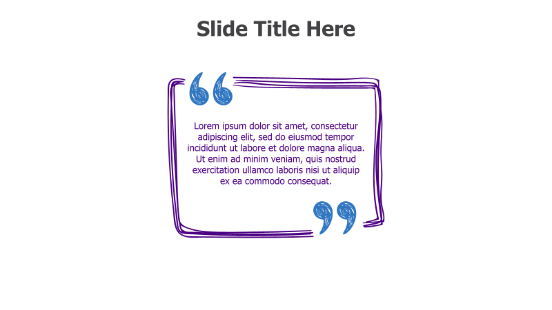 Quote Slide with Decorative Frame