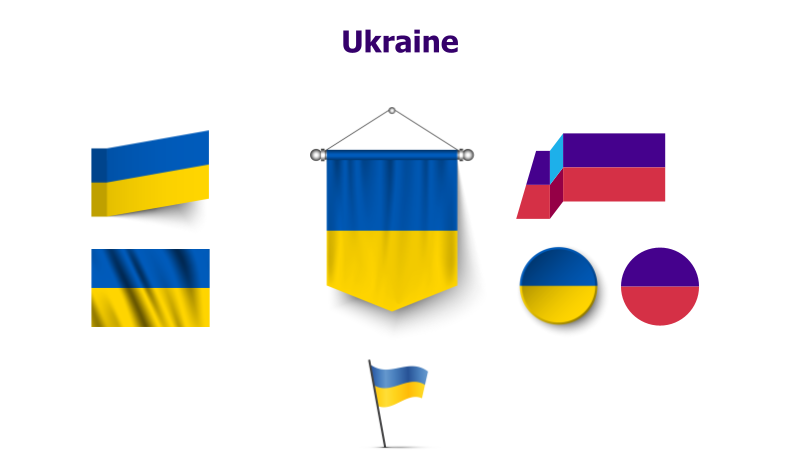Ukraine Flag Variations