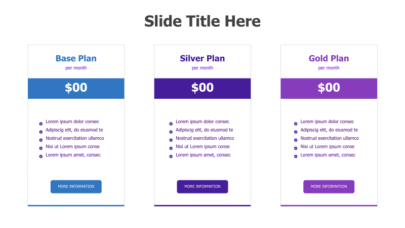 Three-Tier Pricing Plan