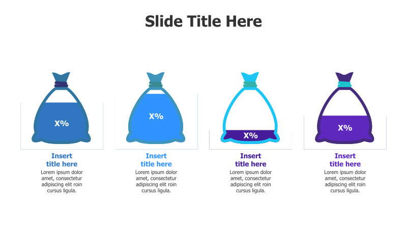 4-Point Editable Money Bundle Infographic