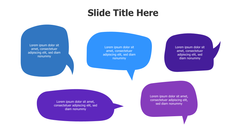 5 Speech Bubble Infographic