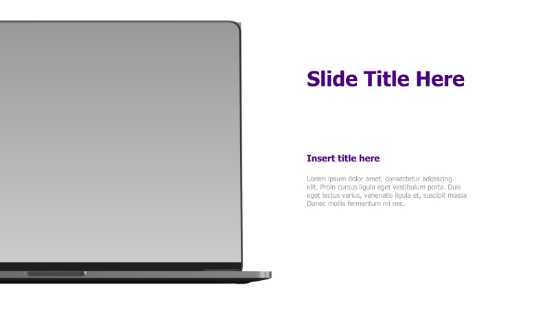 Laptop Mockup Title Slide