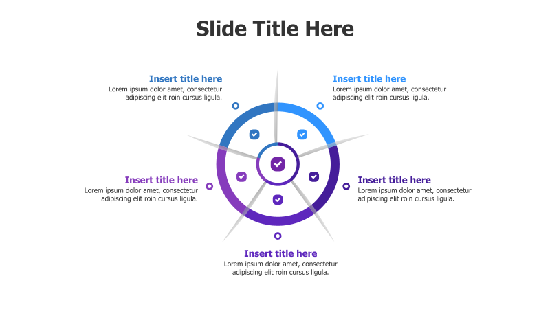 5-Point Circular Infographic with Icons