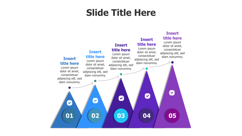 5-Step Growing Shapes Infographic
