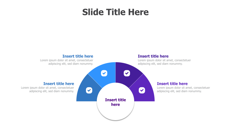 4 Points Half Circle Diagram