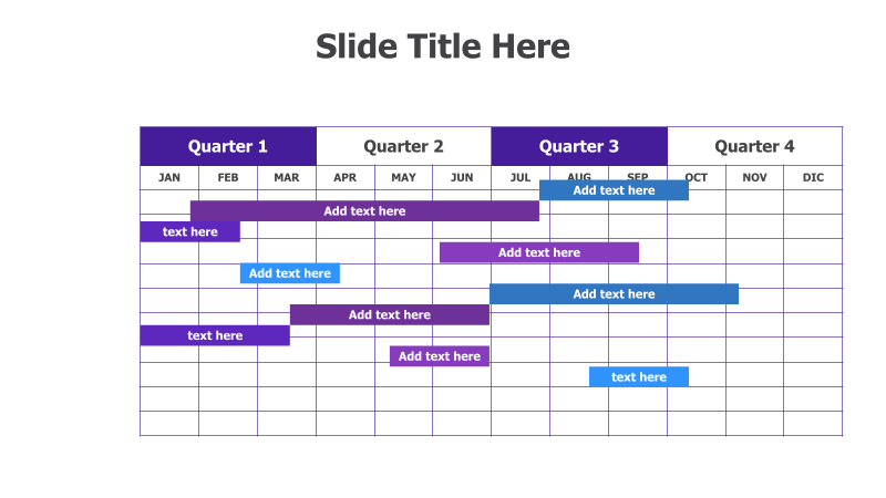 Quarterly Timeline Calendar