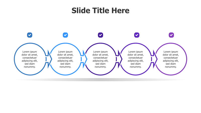 5-Step Circular Process with Checkmarks
