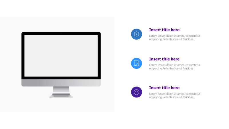 Screen Mockup with Bullet Points