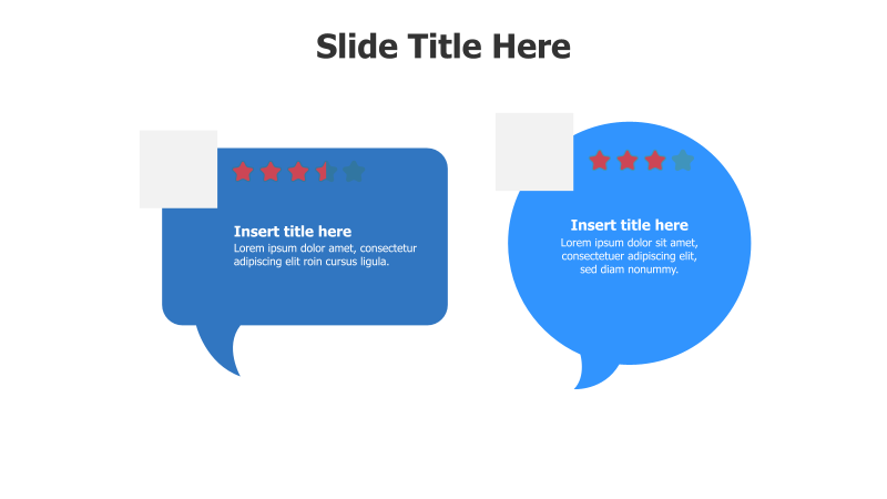 2 Speech Bubble Testimonials
