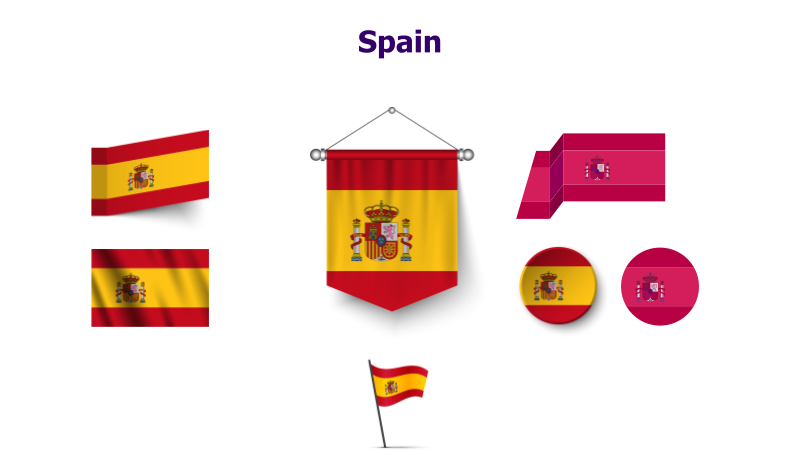 Spain Flag Variations