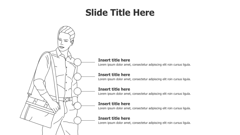 5-Point Illustrated Outline with Figure