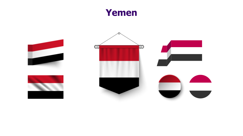 Yemen Flag Variations