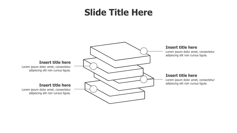 4-Level Overlayered 3D Cube Diagram
