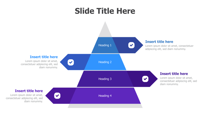 4-Level Pyramid with Checkmarks