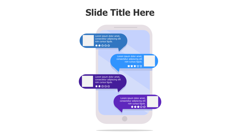 Mobile Testimonials Infographic