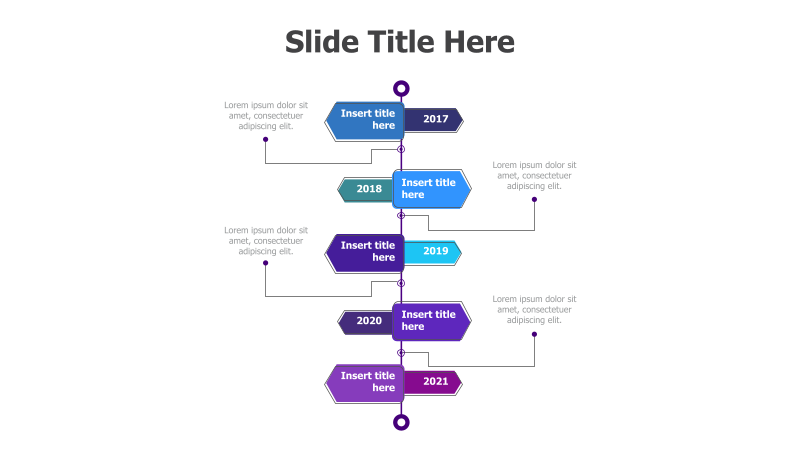 5-Point Vertical Timeline