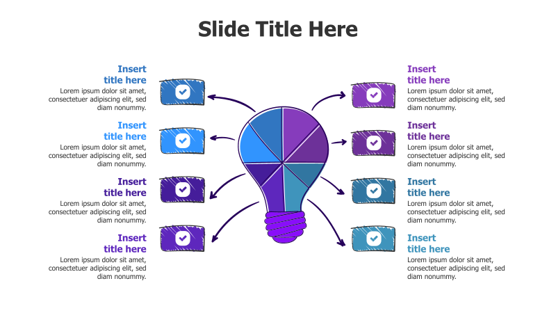 8-Point Bulb Infographic