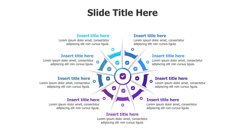9-Point Divided Circle Infographic