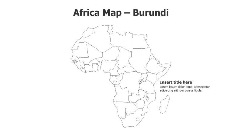 Africa Map - Burundi