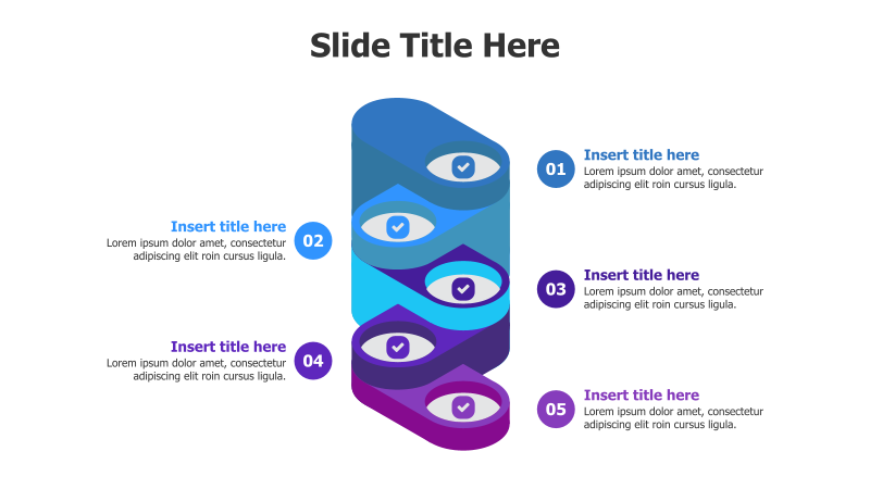 5-Point Reciprocal Shapes Infographic