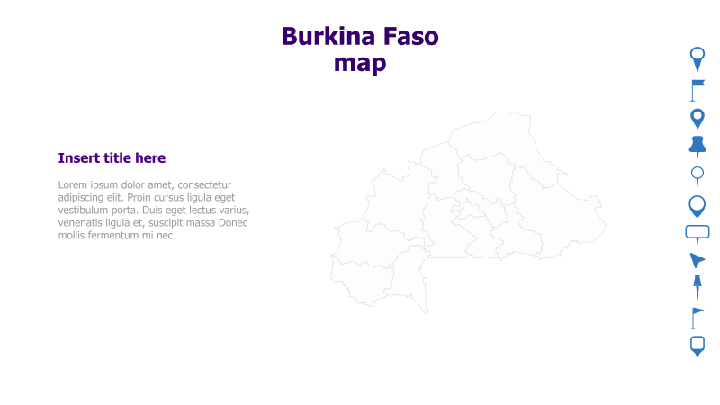 Burkina Faso Map Template
