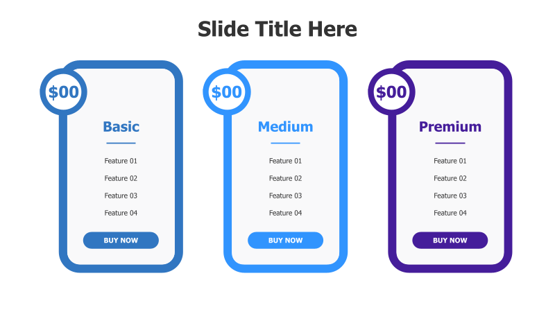 3-Tier Pricing Plan Comparison