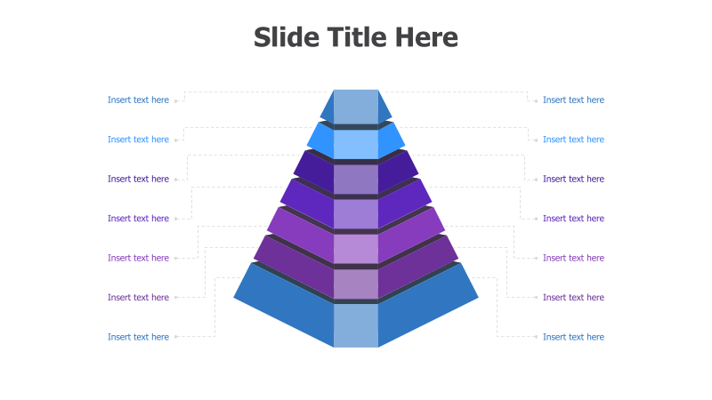 8-Level Bi-Side Pyramid Diagram