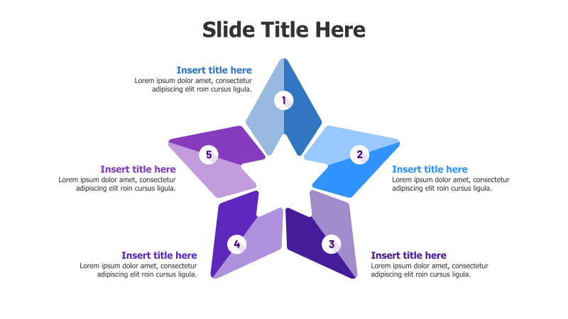 5-Point Star Infographic