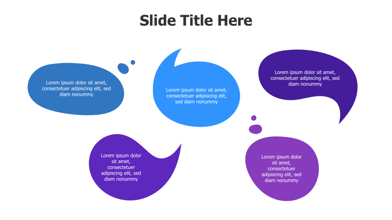 5 Speech Bubbles Infographic