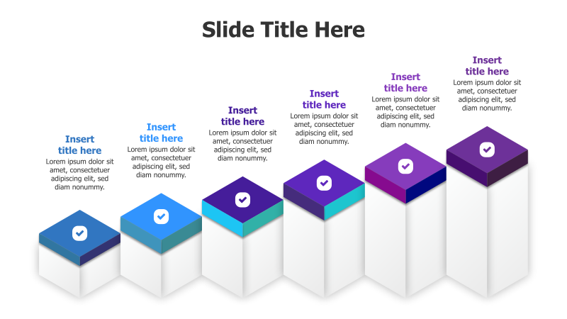 6-Level 3D Growing Blocks Diagram