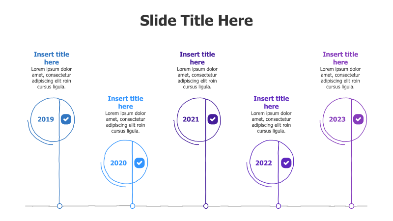 5-Point Timeline Infographic