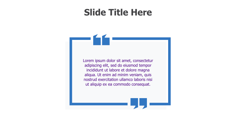 Quote with Decorative Frame