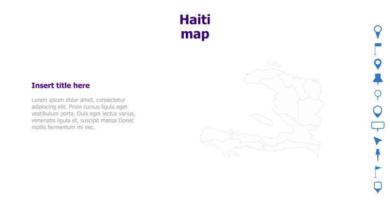 Haiti Map with Text Placeholder