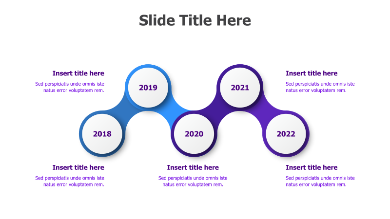 5-Point Curved Timeline