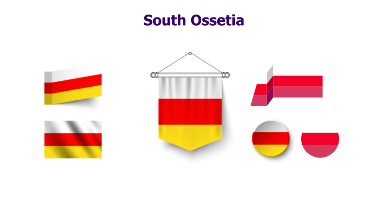 South Ossetia Flag Variations