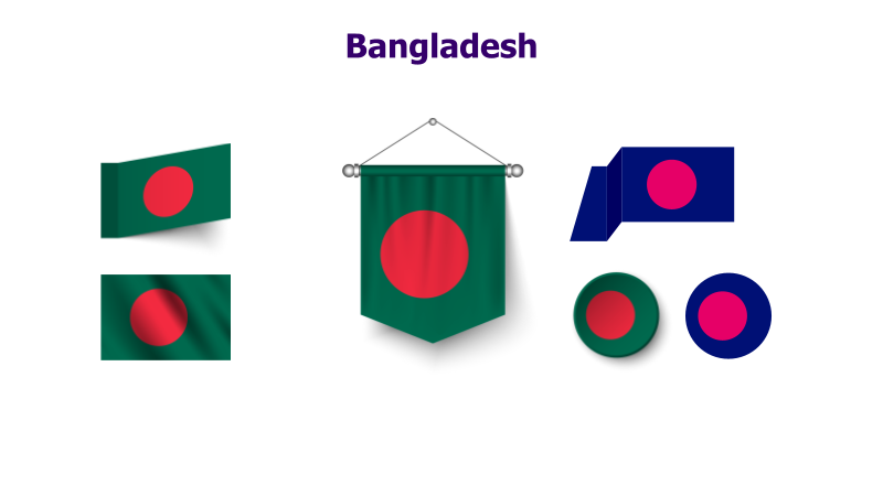 Bangladesh Flag Variations