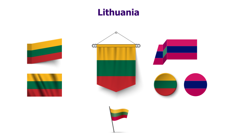 Lithuania Flag Variations
