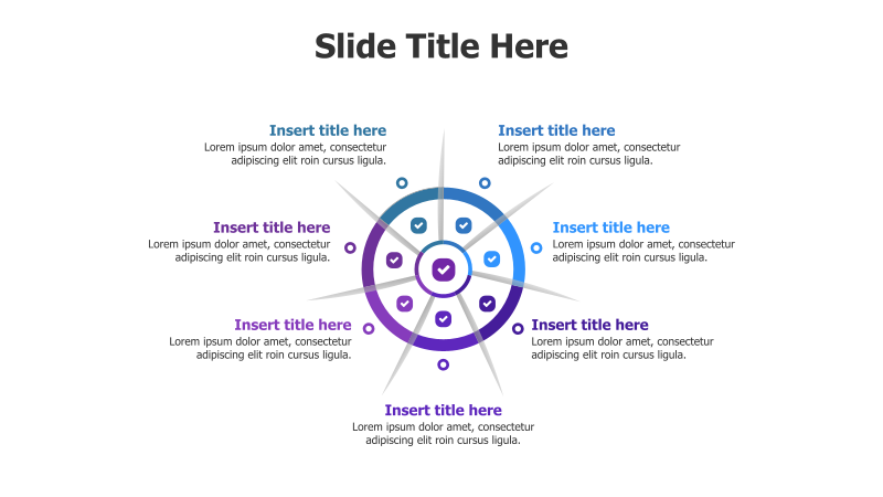 7-Point Circular Infographic with Icons