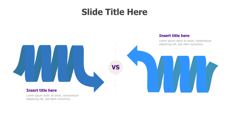 Two-Option Comparison with Spiral Arrows