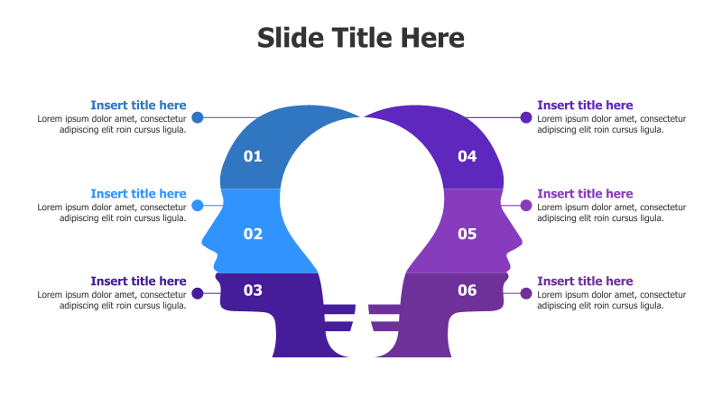6-Point Brainstorming with Bulb Infographic
