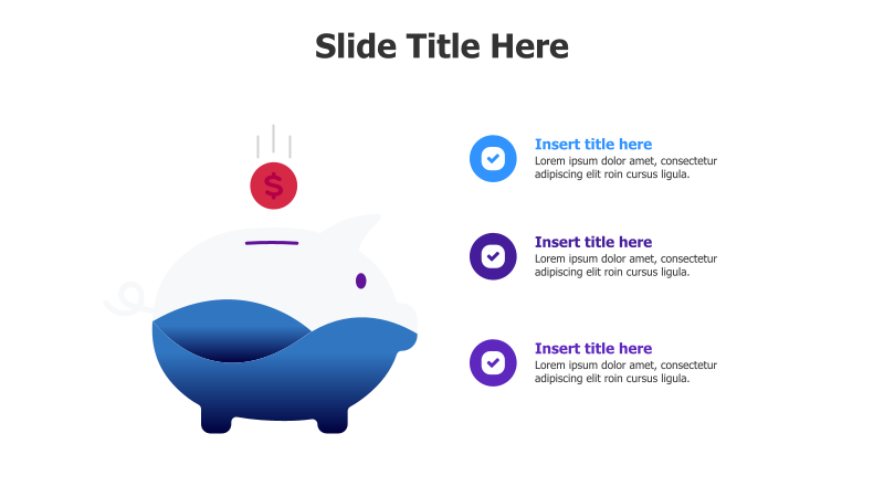 3-Point Piggy Bank Infographic