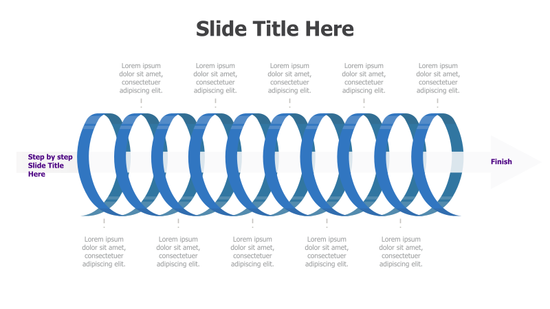 5-Step Spiral Process Diagram