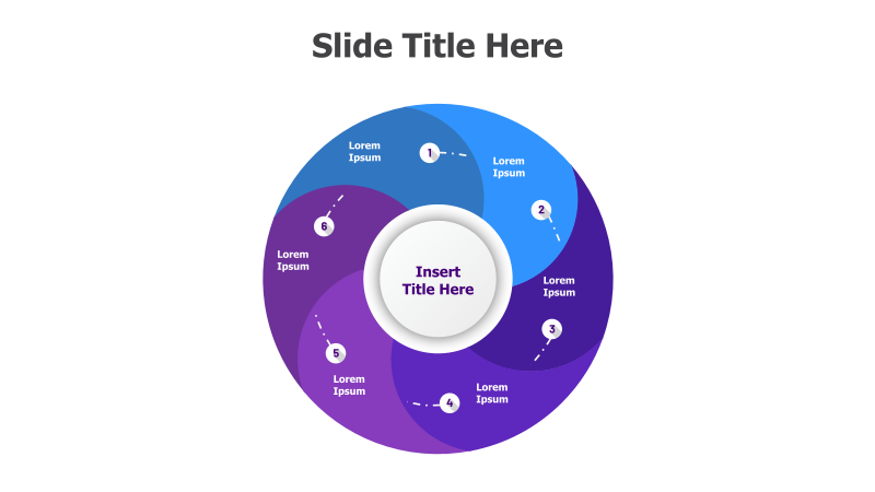 6-Step Circular Process Diagram