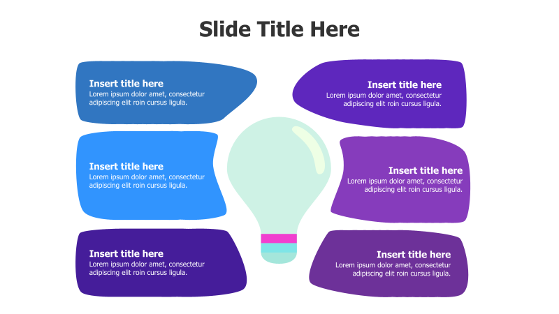 6-Point Idea Bulb Infographic