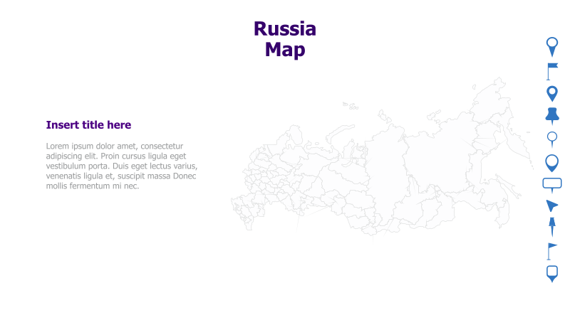 Russia Map Template